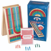 Brybelly Cribbage Board Game Set | Traditional Wooden Board Game, Classic 3-Trac - £17.33 GBP