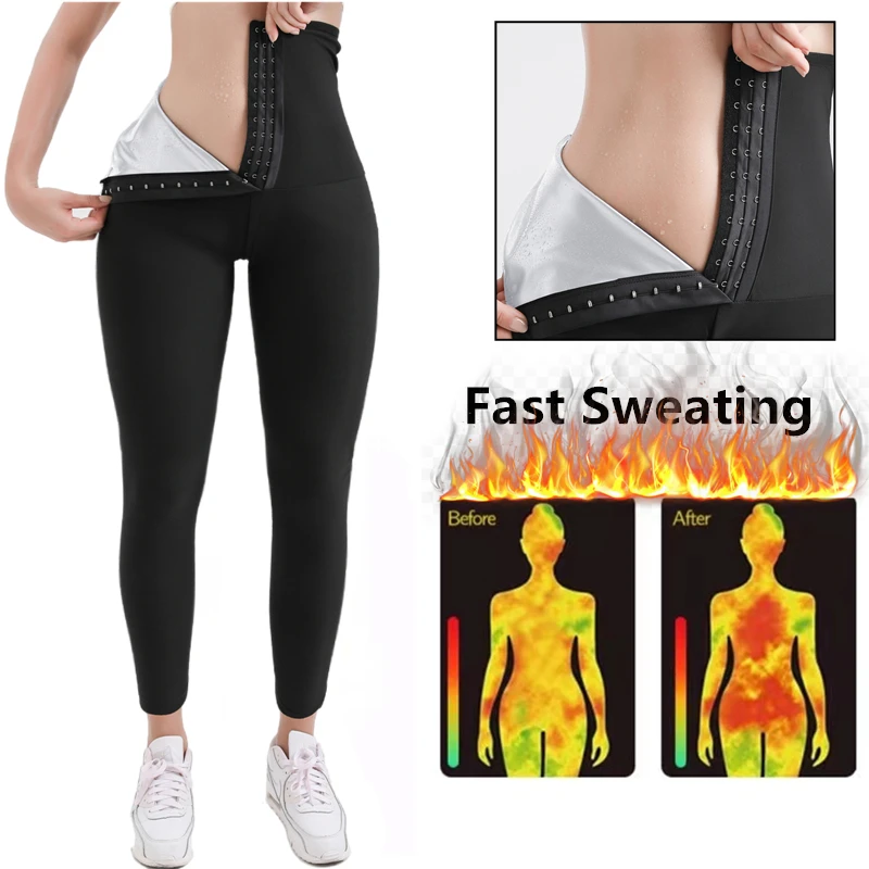 Sporting Sauna Leggings for Women Sweat Pants High Waist Compression Slimming Ho - £22.45 GBP