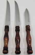 AP) Vintage Lot of 3 Bennington Forge Cutlery Stainless Steel Knives Japan - £7.77 GBP