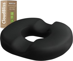 Donut Pillow Seat Cushion for Tailbone Pain Relief and Hemorrhoids Memor... - £31.78 GBP