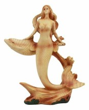 Ebros Under The Sea Mother &amp; Baby Sea Turtle Family Statue 10&quot;L Faux Wood Resin - £25.57 GBP