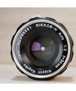 Nikon Nikkor H 50mm 1:2 Lens for Vintage 35mm SLR Camera *GOOD* - $63.79 CAD