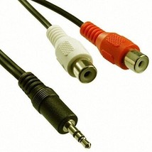 MAGNUM PRO M112 12ft 3.5mm Stereo Male to Two RCA Female Audio Cable - $14.99