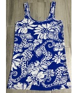 LILLY PULITZER Blue Tide Pool Seahorse Print The Walsh Tank Top Size S NWOT - £22.03 GBP