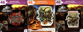 Jurassic World - 48 Shaped Puzzle Silhouette (Set of 3) - £19.71 GBP