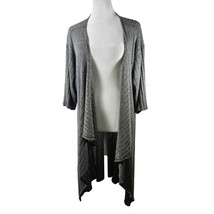 Lularoe Women&#39;s Open Front Short Long Cardigan Gray Size Small 3/4 Sleeve - $19.99