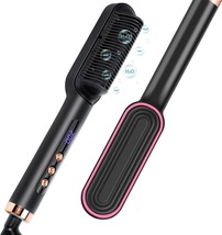 Hair Straightener Brush Ionic Hair Straightening Brush with 9 Heat Levels - £15.45 GBP