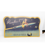Rocket Silver &amp; Gold Eye Japan Made Nickel Plated Needles Used Partial Pack - $5.93