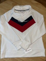 Tommy Hilfiger Sport Raglan Sleeve Cowl Neck Pullover Red White Blue BNWTS $69 - £19.74 GBP