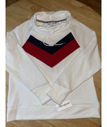Tommy Hilfiger Sport Raglan Sleeve Cowl Neck Pullover Red White Blue BNW... - $471.58 MXN