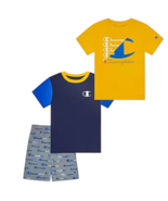 Champion Size 5 Boys T-Shirt Short 3 Piece Set Summer Tee Cotton Yellow ... - €12,65 EUR