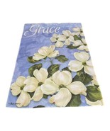 Pamela Gladdings Garden Flag Dogwood Tree Blossoms GRACE Green Large Wel... - £22.38 GBP
