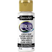 DecoArt Americana Acrylic Paint 2ozSnow White Opaque - £15.81 GBP