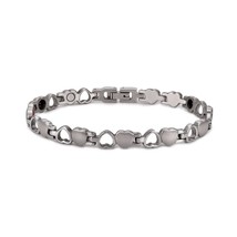 Vinterly Magnetic Bracelets for Women Heart Chain Women Bracelet Germanium Healt - £24.43 GBP