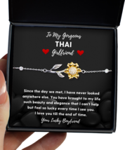 Thai Girlfriend Bracelet Gifts - Sunflower Bracelet Jewelry Valentines Day  - £39.92 GBP