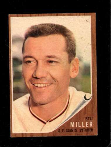 Primary image for 1962 TOPPS #155 STU MILLER EXMT GIANTS *X73107