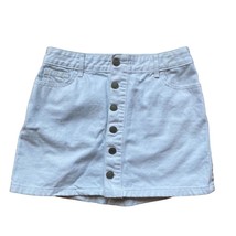 Hollister Womens Skirt Size 1 w Denim Light Wash Cuffed 30” Waist - $9.60