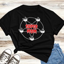 SUPER MOM COFFEE Pentagram Black Sweatshirt Tee Shirt | Caffeine Caffein... - $30.00