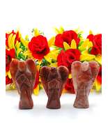 Red Aventurine Angel 2 Inches, Guardian Angels-Pack Of 1 with Velvet Pouch - $915.99 MXN