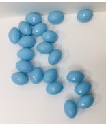 True Vintage Bead Lot Light Blue Multi Faceted 20pc  Retro for Jewelry - £7.28 GBP