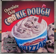 Dairy Queen Promotional Poster For Backlit Menu Sign Chocolate Chip Cookie dq2 - £11.60 GBP