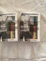 JACK &amp; JONES   MEDIUM 3 PACK OF TRUNKS (BOXER BRIEFS) Designs May Very - $29.69