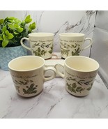 Set of 4 Corelle Coordinates Stoneware Thymeless Herbs Coffee Tea Cups 8oz. - $363.39 MXN