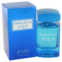 Perry Ellis Aqua by Perry Ellis Eau De Toilette Spray 3.4 oz - £55.02 GBP