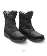 Hammacher Alexus Lady&#39;s Dual Zipper Easy On/Off Snow Boots Black Size 7-8 - $31.34