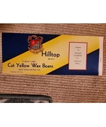 Hilltop Brand Vtg Uncirculated Yellow Wax Bean Lanel Carnation,wa - $123.75 MXN