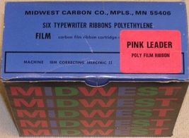 Box of 6 Midwest Carbon Selectric II Compatible Typewriter Ribbons - £11.71 GBP