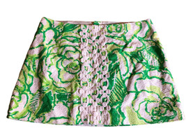 Lilly Pulitzer Skirt Size 10 Mini Green Floral Resort White Heart Breake... - £44.31 GBP