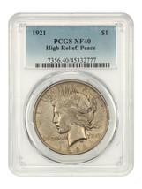 1921 $1 PCGS XF40 (High Relief) - $305.55