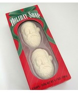 Figural Santa Face St Nicholas Holiday Guest Soap White French Milled NIB - £6.64 GBP