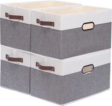 Yawinhe Snk030Wgxs-4 Collapsible Storage Bins, Cube Storage Bins, Fabric - £30.34 GBP