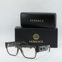 VERSACE VE3350 5436 Gray Transparent 53mm Eyeglasses New Authentic - £139.79 GBP