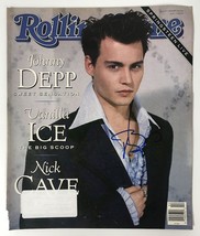 Johnny Depp Signed Autographed &quot;Rolling Stone&quot; Magazine Cover - £80.12 GBP
