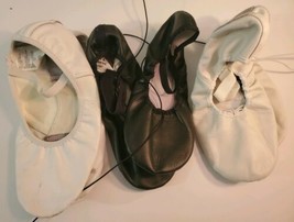 Ballet Shoes Size 7 1/2. American Theatre Lot Of 3. Black. White, zapato d Balet - £25.31 GBP