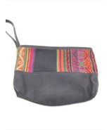Peruvian Embroidered Multicolor Lined Zipper Makeup Bag – 9.5″ x 7″ - $24.74