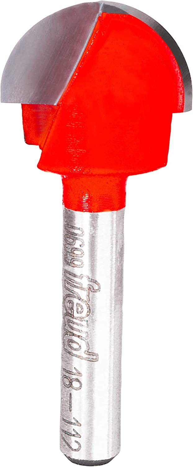 Freud 18-112 3/4-Inch Diameter Round Nose Router Bit with, SHIELD Coating Red - $37.99