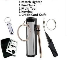 Credit Card Multi Tool Credit Card Knife Waterproof Match Xtra Fuel Tank... - £8.71 GBP
