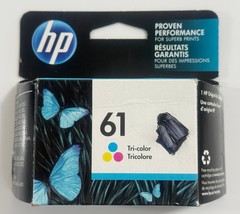 Genuine HP 61 Tri-Color Ink Cartridge CH562WN Factory Sealed In Box - Ex... - $12.86