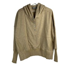 Blue B. Size M Movement Solid Honey Dove Beige Pullover Snap Hoodie Swea... - £25.26 GBP