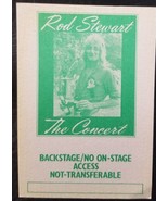 ROD STEWART THE CONCERT - VINTAGE ORIGINAL 1970&#39;s REAL BACKSTAGE PASS - $27.18 CAD