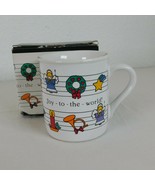 Hallmark Christmas Coffee Mug Joy to the World Rejoice Angels 1984 Origi... - $9.75