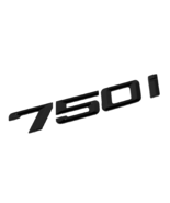 Gloss Black 750i Letter Logo Emblem Trunk Lid M Power Sport Performance ... - €10,48 EUR