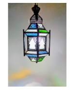 Subtle metal fanar, Suspended fanar, chiseled metal, hand-made. - $146.34 CAD