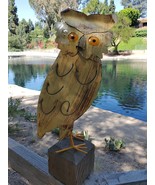 Metal Barn Owl, Garden Decoration, Farmhouse Decor - $53.69 CAD