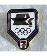 7 Eleven 1984 Los Angeles Olympics Logo USA Olympic Rings Lapel Hat Pin - £6.21 GBP