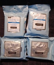 4 Mixed Lot Neutrogena Makeup Remover Wipes for Waterproof Makeup (ZZ7) - £23.25 GBP